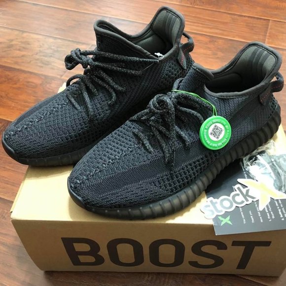 New Adidas Yeezy. Black non-reflective 10
